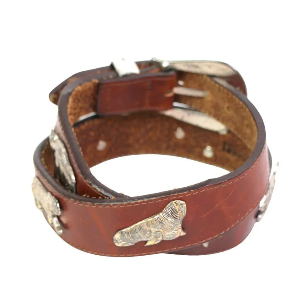 Honest BROWN GENUINE LEATHER 1 1/4
